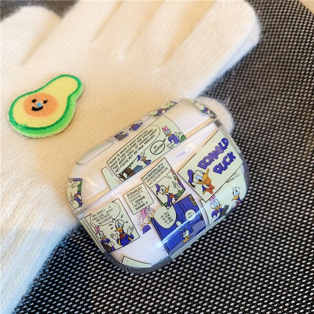 Transparent Cartoon AirPods Pro Case