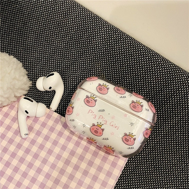Transparent Cartoon AirPods Pro Case