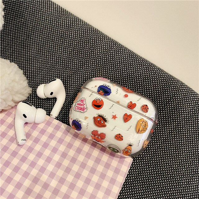 Transparent Cartoon AirPods Pro Case
