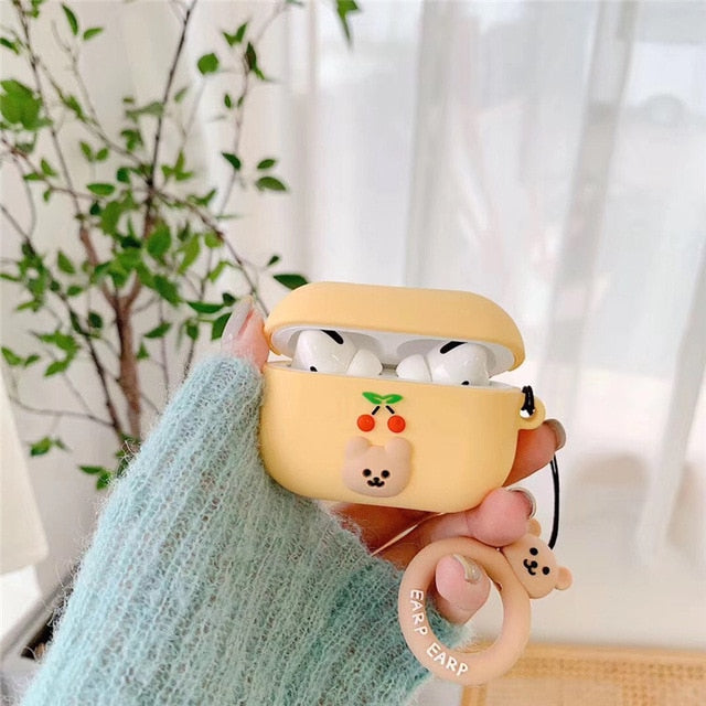 Cherry Bear AirPods Case