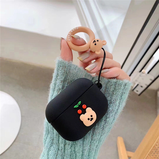 Cherry Bear AirPods Case