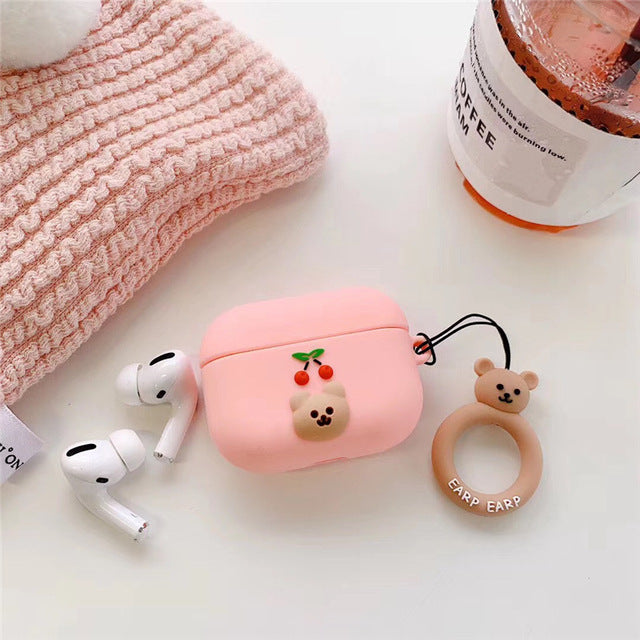 Cherry Bear AirPods Case