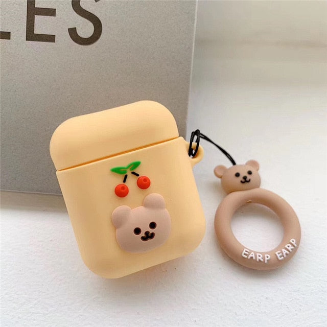Cherry Bear AirPods Case