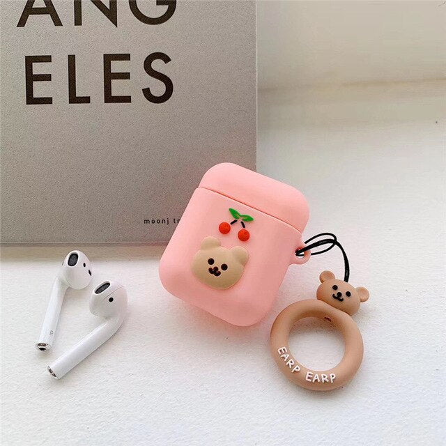 Cherry Bear AirPods Case